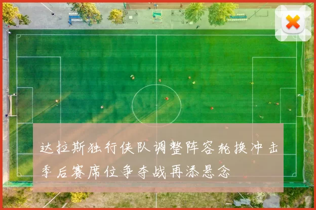 达拉斯独行侠队调整阵容轮换冲击季后赛席位争夺战再添悬念